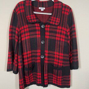 Hampshire Studios Red and Black checkered Jacket
